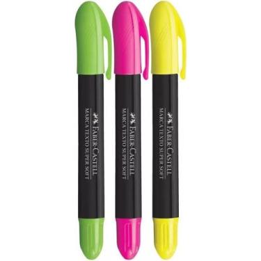 Imagem de Marca Texto Faber Castell Supersoft Ponta Em Gel Kit Com 3 Un