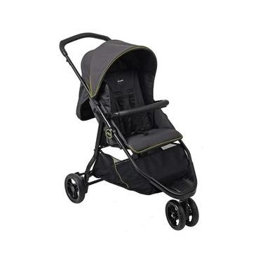 Imagem de Carrinho De Bebê Burigotto Cr3 De 0 Até 15kg Para Passeio Cinza Escuro Com Neon