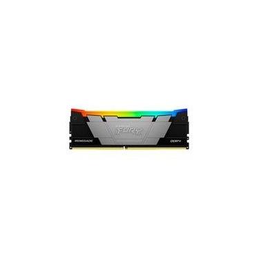 Imagem de Memória RAM Kingston Fury Renegade RGB, 16GB, DDR4, 3200MHz, CL16, Preto - KF432C16RB12A/16