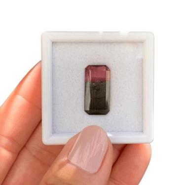 Imagem de Turmalina Bicolor Baguete Retangular 7,87ct - ENE2ESE