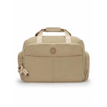 Imagem de Bolsa Viagem Grande Inspiração Kipling Academia Mala Com Alça, Bege