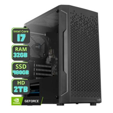 Imagem de Cpu Pc Computador Core I7, 32gb Ram, Ssd 480gb,  Hd 2tb, Geforce 4gb -
