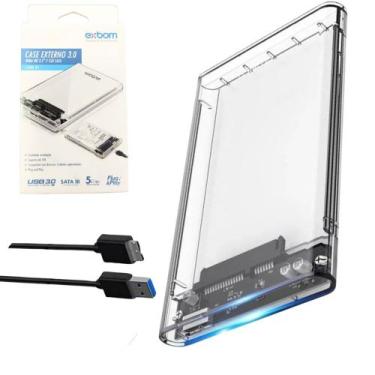 Imagem de Case Hd 2.5 Ssd Externo Usb 3.0 5gbps 5Tb Gaveta Pc Notebook Mac - EXB