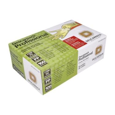 Imagem de Luva de Látex Profissional Não Médica com Pó Descarpack, G, 100un