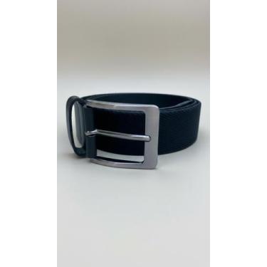 Imagem de Cinto Masculino Couro Elástico Preto - Congratulations Store