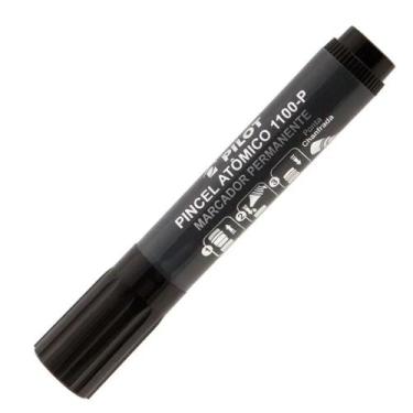 Imagem de Marcador Permanente Pilot Pincel Atômico 1100 Tinta Preta Resistente à