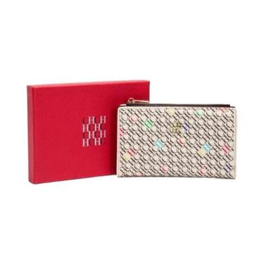 Imagem de Carteira De Couro Luxuosa Feminina Com Monograma, Porta-Cartões, Bolsa