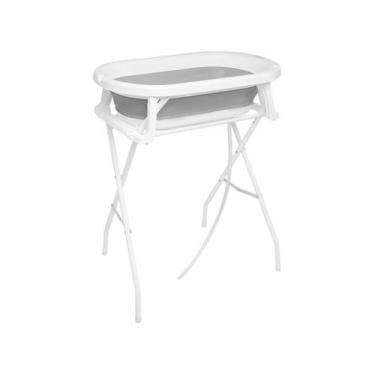 Imagem de Banheira de Bebê com Suporte Dobrável Infanti Acquarella Cinza 25L, Ci