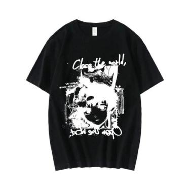 Imagem de Camiseta Gráfica Unissex Do Anime Serial Experiments Lain, Iwakura Man