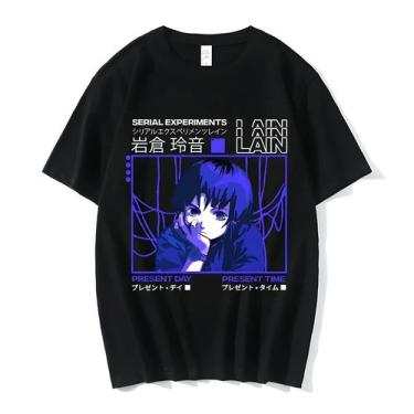 Imagem de Camiseta Gráfica Unissex Do Anime Serial Experiments Lain, Iwakura Man