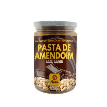 Imagem de Pasta de Amendoim Com Cacau Apidae 350g - Caixa com 12 unidades