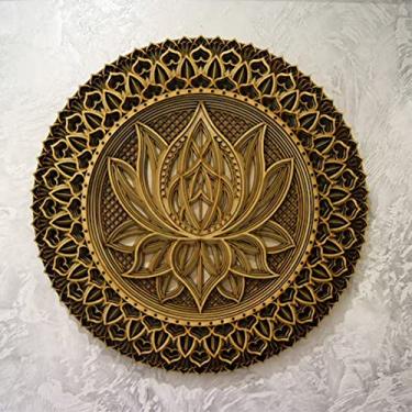 Imagem de Mandala Flor de Lótus em MDF