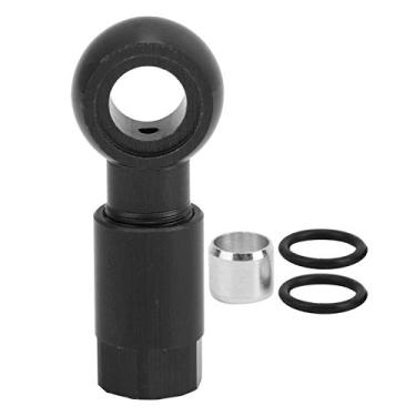 Imagem de Conector de cabeça de oliva para bicicleta, conjunto de tubulação de freio de bicicleta durável de 3 cores, liga de alumínio 5g para SLX XT(Preto)