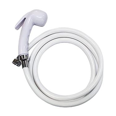 Imagem de Mangueira PVC Branca LISA Com Ducha Manual Cromada Cardal - AC222K140