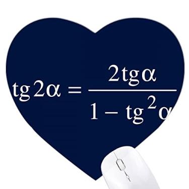 Imagem de Mathematical Formula Expresses Computational Equation Heart Mousepad Tapete de borracha para escritório