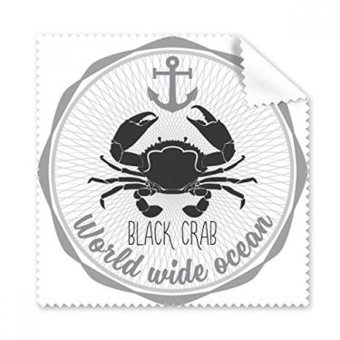 Imagem de Pano de limpeza para limpeza com estampa de organismo marinho de caranguejo, 5 peças