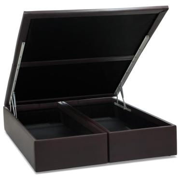Imagem de Base Baú Physical Corino Marrom Queen (158x198x39) - Ortobom