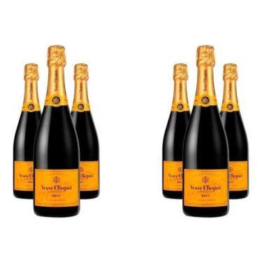 Imagem de Champagne Veuve Clicquot Brut 750Ml Caixa Com 6 Garrafas