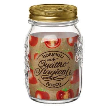 Imagem de BORMIOLI ROCCO QSTAGIONI POTE 14x9x9cm 500ml VIDRO TRANSP TAMPA METAL