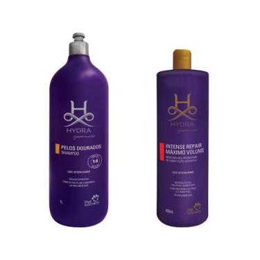 Imagem de Shampoo Hydra Pelos Dourados 1 L+ Máscara Repair Máximo Volume 480ml -