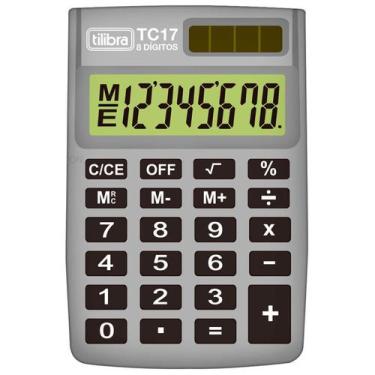 Imagem de Calculadora De Bolso 8 Dígitos Tc17 Cinza - Tilibra