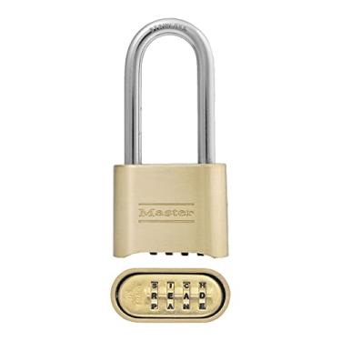Imagem de Master Lock 175DLHWD Cadeado com combinação de palavras de 6,35 cm com acabamento em latão