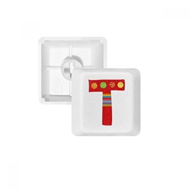 Imagem de OFFbb T Alfabeto Laranja Frutas Bonito Padrão PBT Teclas para Teclado Mecânico Branco OEM Impressão Sem Marcação