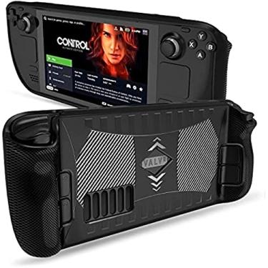 Imagem de Estojo para Steam Deck, Estojo Protetor TwiHill para Steam Deck Capa TPU Compatível com Steam Deck, Absorção de Choque, Antiderrapante Design Anti-riscos Protetor de Capa