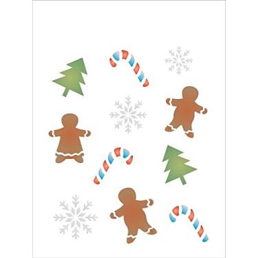 Imagem de Stencil de Plástico para Pintura OPA 15 x 20 cm - 1116 Estamparia Natal