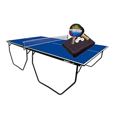 Imagem de MESA DE PING PONG MDF 15mm KLOPF 1009 + KIT Raquetes e Bolinhas 5055 + Capa Impermeável
