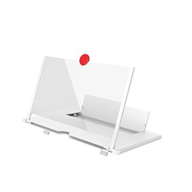 Imagem de 12" Lente de aumento de tela de 3D HD, tela dobrável do telefone móvel (Branco)
