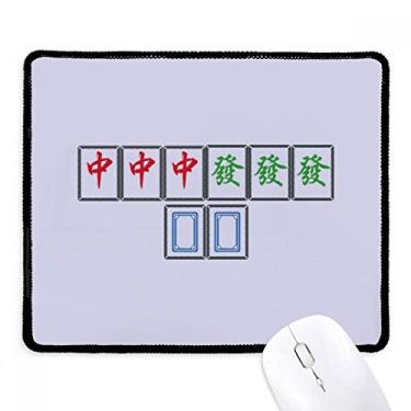 Imagem de Mousepad Junior Three Chiefs Mahjong Tiles Tapete de borracha para jogos