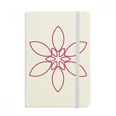 Imagem de Caderno de pétalas de flores com estampa de flor, capa dura de tecido, diário clássico