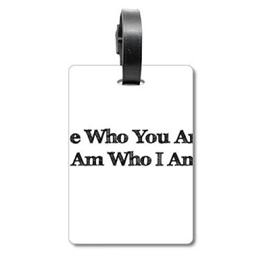 Imagem de Be Yourself Inspirational Citation Bolsa de Bagagem Etiqueta para Bagagem Etiqueta de Scutcheon