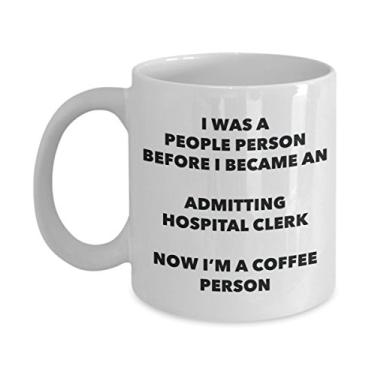 Imagem de Caneca de pessoa de café Admitting Hospital – Caneca divertida de cacau de chá – Presente para amante de café de aniversário e Natal