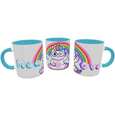 Imagem de Caneca Unicórnio Malcriado Meu Ovo Presente Divertido cor:Azul