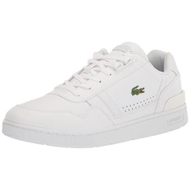 Imagem de Lacoste Tênis masculino T-Clip, Branco/Branco, 11