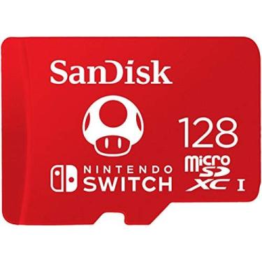 Imagem de Cartão Micro SD Nintendo Switch, SanDisk, 128GB, SDSQXAO-128G-GNCZN