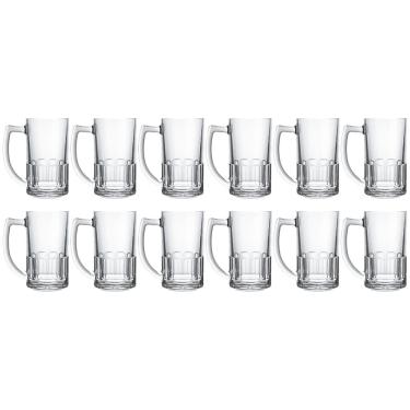 Imagem de Conjunto de Canecas para Cerveja Nadir Bristol 340 ml – 12 Peças