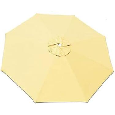 Imagem de Toldo Ao Ar Livre Mercado Mesa Dossel Superior 8 Costelas Quintal E Jardim Tecido Impermeável Pano De Poliéster Fino Para Costura Guarda-chuva Tenda Chuveiro Guarda-sol Substituição,Bege,3M,Bonny3