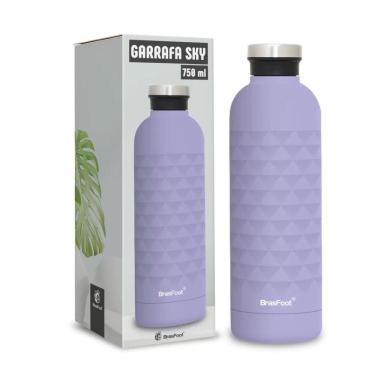 Imagem de Garrafa Térmica Brasfoot Sky - 750ml - Quente ou Frio por ate 12horas - Lilás - 12787