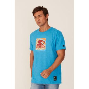 Imagem de Camiseta Starter Estampada Azul Mescla