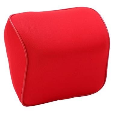 Imagem de Travesseiro de Pescoço para Carro, Espuma Viscoelástica, Suporte Universal Confortável para Pescoço Vermelho para Automóveis