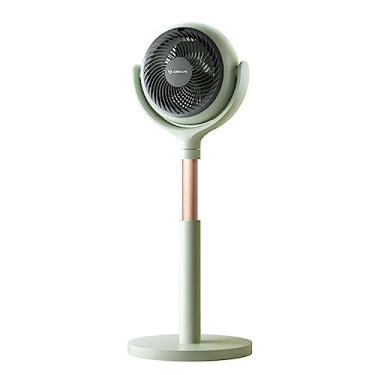 Imagem de Ventilador de pedestal portátil telescópico doméstico ventilador de chão elétrico purificação silenciosa circulação de ar controle remoto oscilante stand up cooler 15 horas, verde, 850 cm