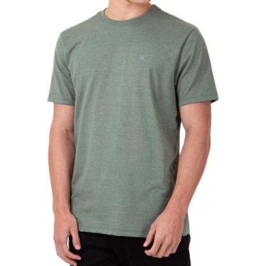 Imagem de Camiseta Hurley Mini Icon Masculina Verde Escuro Mescla