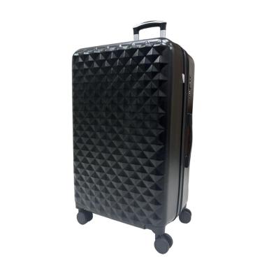 Imagem de Mala Grande 35Kg Expansível Preta Diamond Ultra Leve