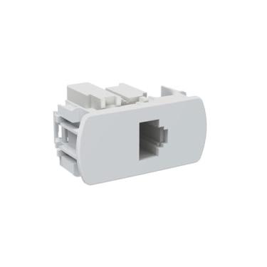 Imagem de Módulo Tomada RJ45 CAT.5E Branca Neo Sottile Enerbras
