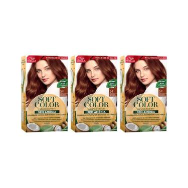 Imagem de Coloraçao Soft Color 54 Castanho Acobreado-Kit C/3Un