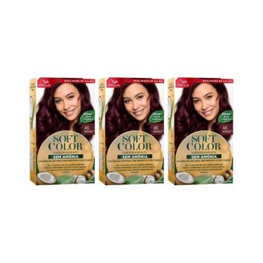 Imagem de Coloraçao Soft Color 46 Borgonha-Kit C/3Un