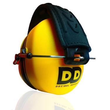 Imagem de DECIBEL DEFENSE Protetores auriculares de segurança profissional - 37 dB NRR - a proteção auricular mais alta e mais confortável para tiro e uso industrial - proteção auditiva profissional (amarelo de